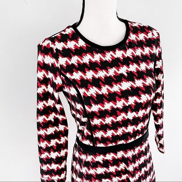 Draper James Homestead Houndstooth Fit Flare Dress - Picture 4 of 12